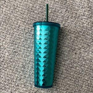 Blue Starbucks tumbler